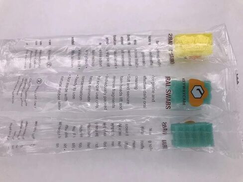 مسحات فموية للاستعمال مرة واحدة، 300 قطعة، كل منها ملفوفة بشكل فردي، مسحات أسنان، إسفنجة للعناية بالأسنان، على شكل موجة متعرجة، 3 ألوان، متعددة الألوان، رغوة ناعمة، أصفر، أخضر، وردي in Kuwait