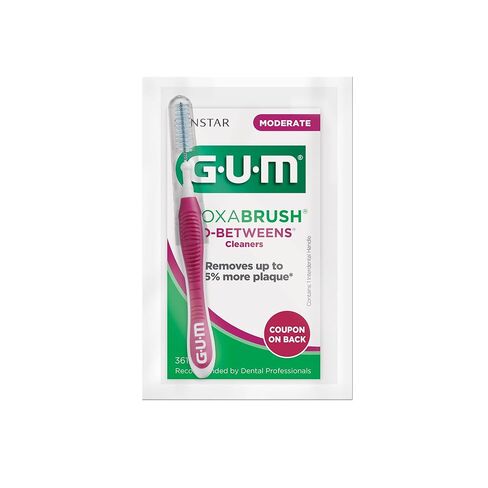 GUM Proxabrush Go-Betweens, Moderate, Interdental Brushes, 3612PQ, Professional Sample, 1 Count (Pack of 36) in Saudi Arabia