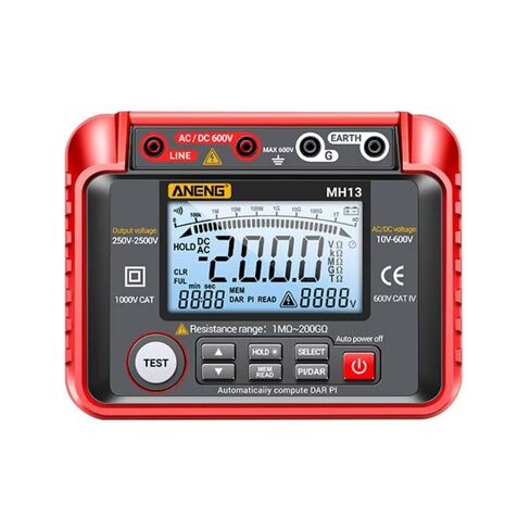 1PC MH13 Megohmmeter Ohm Tester Digital Multimeter Megometro Insulation Earth Voltage Resistance Meter Tester Tool in Kuwait