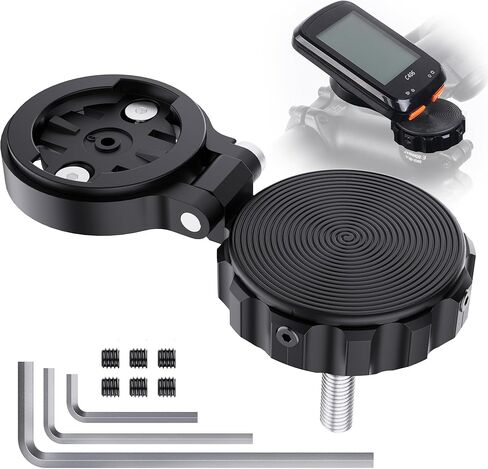 DDJ Bike Computer Mount متوافق مع Garmin Edge & Airtag ، لغطاء ساق الدراجة 1-1/8 "و 1-1/4" in Kuwait