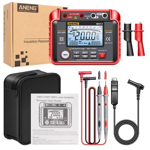 1PC MH13 Megohmmeter Ohm Tester Digital Multimeter Megometro Insulation Earth Voltage Resistance Meter Tester Tool in Kuwait
