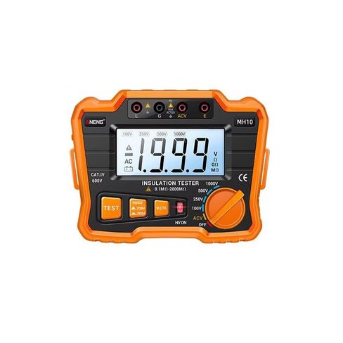 1PC MH10 Digital Megohmmeter Megger Meter Insulation Earth Ground Resistance 100-1000V Ohm Voltage Tester in Kuwait
