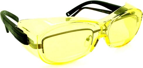 Shooter's Edge OTG Over-the-Glass Z87.1 Safety Shooting Glasses Contrast Yellow in Saudi Arabia