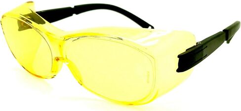 Shooter's Edge OTG Over-the-Glass Z87.1 Safety Shooting Glasses Contrast Yellow in Saudi Arabia