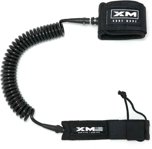 XM مجداف الوقوف (SUP) مقود بطول 6 أقدام و12 قدمًا، سمك سلك مموج كبير (.313 بوصة)، جيب للمفاتيح، حلقات غير قابلة للكسر، حافظة للسكك الحديدية قابلة للفصل، صنع في الولايات المتحدة الأمريكية in Kuwait