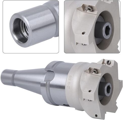 NT40 FMB27 Collet Chuck HolderBAP400R 80 27 6 Flute CutterAPMT1604 Inserts Milling CutterFace Mill CutterCollet Chuck HolderMilling Cutter HolderMilling Inserts (NT40-FMB27+80 cutter +1604APMT in Saudi Arabia