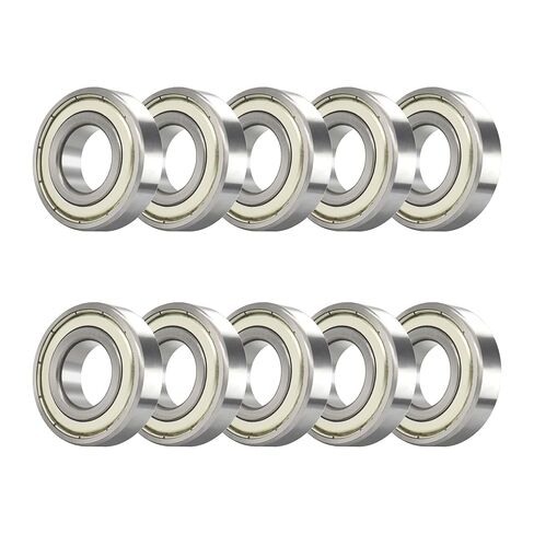 6202-10-2RS 10 PCS Deep Groove Ball Bearing ID 5/8"×OD 1-3/8"×Width 0.433" Double Black Rubber Sealed Ball Bearing Chrome Steel P0 Z2 Bearing for Industrial Machine,Power Tools in Kuwait