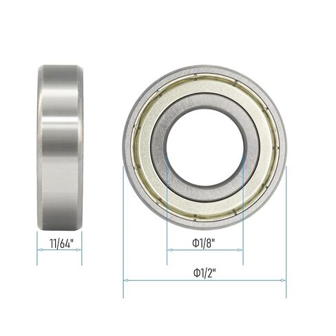 6202-10-2RS 10 PCS Deep Groove Ball Bearing ID 5/8"×OD 1-3/8"×Width 0.433" Double Black Rubber Sealed Ball Bearing Chrome Steel P0 Z2 Bearing for Industrial Machine,Power Tools in Kuwait