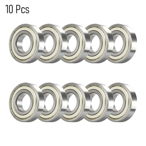 6202-10-2RS 10 PCS Deep Groove Ball Bearing ID 5/8"×OD 1-3/8"×Width 0.433" Double Black Rubber Sealed Ball Bearing Chrome Steel P0 Z2 Bearing for Industrial Machine,Power Tools in Kuwait