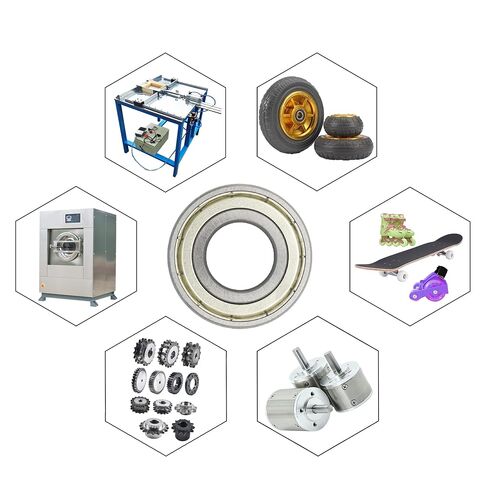 6202-10-2RS 10 PCS Deep Groove Ball Bearing ID 5/8"×OD 1-3/8"×Width 0.433" Double Black Rubber Sealed Ball Bearing Chrome Steel P0 Z2 Bearing for Industrial Machine,Power Tools in Kuwait