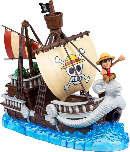 One Piece Going Merry Deluxe Collector Ship, 9.5" (24.13cm), Detailed Design for Play and Display, Includes Exclusive Luffy Action Figure in Kuwait
