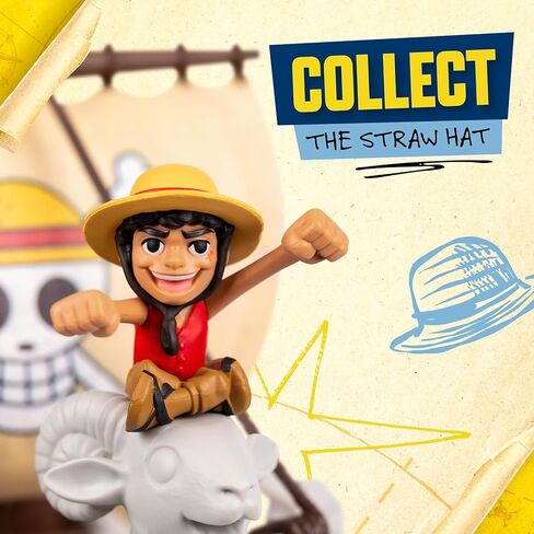 One Piece Going Merry Deluxe Collector Ship, 9.5" (24.13cm), Detailed Design for Play and Display, Includes Exclusive Luffy Action Figure in Kuwait
