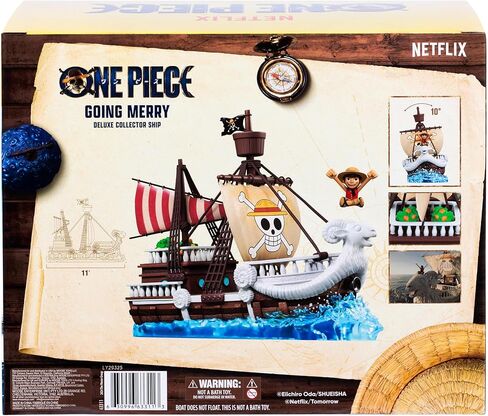 One Piece Going Merry Deluxe Collector Ship, 9.5" (24.13cm), Detailed Design for Play and Display, Includes Exclusive Luffy Action Figure in Kuwait