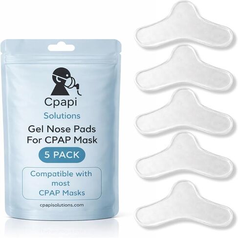 وسادات أنف جل CPAP 5 عبوات من CPAPi Solutions - وسادة ناعمة لراحة قناع CPAP - تساعد على منع التهيج والاحمرار وعلامات الضغط in Saudi Arabia