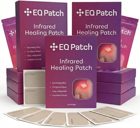 Infrared Healing Patch – Long-Lasting Warmth Patches for Muscles, Joints & Back – Strong Adhesive, Unscented in Saudi Arabia