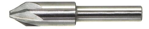 Drillco 3900E Series High-Speed Steel Chatterless Countersink, Uncoated (Bright) Finish, 6 Flute, 1/2" Shank Diameter, 3/4" Size, 82 Degrees Point Angle in Saudi Arabia