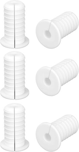 6pcs 3/4 Inch/19mm Cable Grommets for Starlink, Silicone Wall Pass Grommets Anti-Slip Cable Routing Kit Feed Through Bushings for Ethernet/TV Wires Waterproof Cord Protection (White) in Saudi Arabia