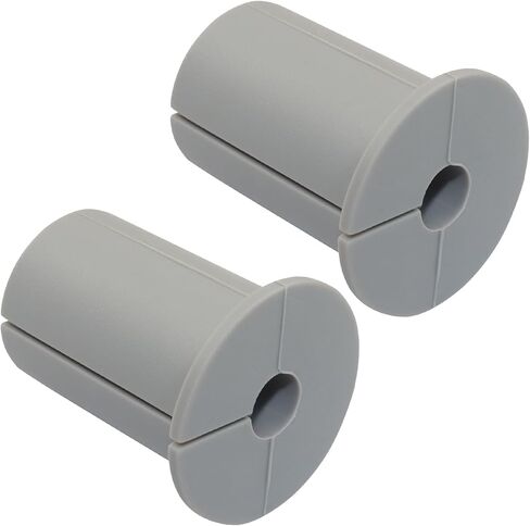 Hordion 2 PCS Wall Grommet, 3/4" Silicone Wall Bushings Waterproof Cable Feed Through Bushing Grommet for Cable Routing Kit Accessories, Gray in Saudi Arabia