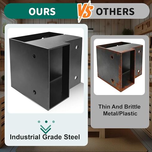 مجموعات دعامات زوايا منضدة العمل، دعامات زوايا فولاذية شديدة التحمل 2x4 لطاولة العمل، منضدة عمل مخصصة بنفسك، أرفف جراج (أسود-8 عبوات) in Kuwait