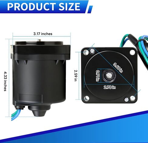 68V-43880-00 01 03 04 67H-43880-00 01 04 64E-43880-00 01 03 04 Upgraded Trim Tilt Motor Compatible with Yamaha Outboard Engine 115-200HP 2 Stroke in Saudi Arabia