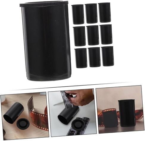 Holibanna 10Pcs Film Canisters Durable Plastic Storage Case with Lids for Film Compact and Impact Resistant Film Container for Photographers and Film Enthusiasts in Kuwait