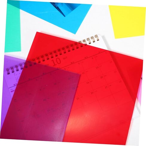 12 Pcs Color Correction Gel Filter Film Sheets for Lighting PVC Diffuser Gels Classroom and Studio Light Dimming Filters Suitable for Photography and Video in Saudi Arabia