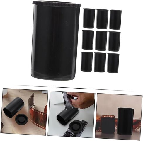 10Pcs Film Canisters with Lids Protective Storage Case for Camera Film Impact Resistant Compact Design for for Photography Enthusiasts in Saudi Arabia