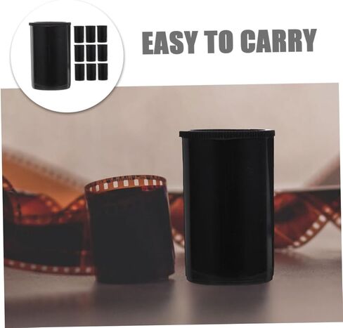 10Pcs Film Canisters with Lids Protective Storage Case for Camera Film Impact Resistant Compact Design for for Photography Enthusiasts in Saudi Arabia
