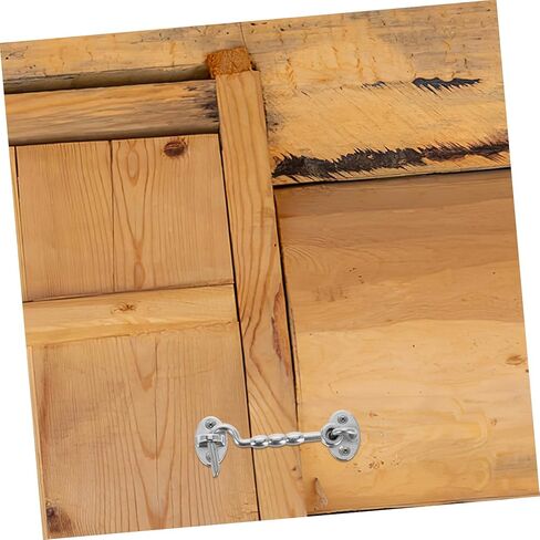 BESTonZON 316 Stainless Steel Hook and Eye Latch for Doors and Windows Heavy Duty Door Lock with Mounting Screws Windproof Hook for Garden Gates and RVs in Saudi Arabia