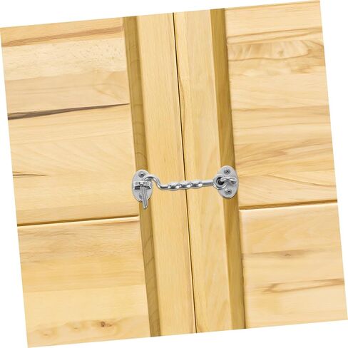 BESTonZON 316 Stainless Steel Hook and Eye Latch for Doors and Windows Heavy Duty Door Lock with Mounting Screws Windproof Hook for Garden Gates and RVs in Saudi Arabia