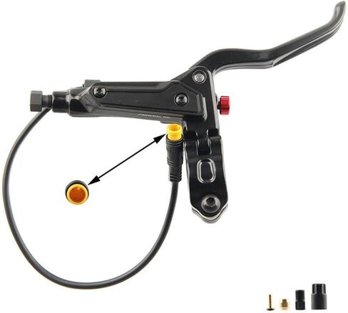 Hydraulic Disc Brakes, Aluminum Alloy Hydraulic Brake Lever GT267 Power Off Brake Handle 3 Pin for Ebike/Folding Bike/Scooter/Fat Bike(Right+Left) in Saudi Arabia