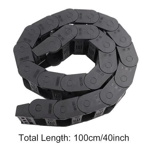 Keenso 100 Cm 25 X 57 Mm Cable Carrier Drag Chain, High Temperature Wire Rack with High Load, Structure for Engraving Machine Accessories in Saudi Arabia