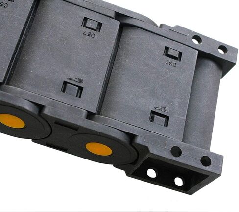 4Pcs R55 25mm x 57mm(Inner) Drag Chain Cable Carrier Enclosed Type 1 Meter/39.4 inch Length Cable Wire Carrier Drag Chain with End Connectors for CNC Machine in Kuwait