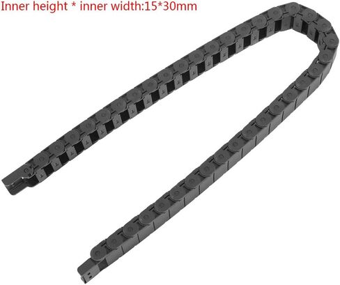 Keenso 1 Meter Nylon Wire Cable Carrier Drag Chain Mystical/Fantasy Retardant Energy Chain for Engraving Machine 15mm X 30mm, for Moving Automated Machinery in Saudi Arabia