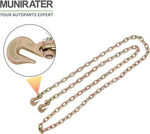 munirater G70 5/16 Inch 12-Foot Truck Trailer Chain Replacement for Automotive Towing Chain Engineering Vehicle Rescue Chain Heavy-Duty Traction Chain in Saudi Arabia