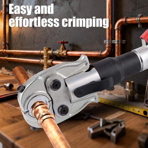 أداة تجعيد الأنابيب الهيدروليكية | تخفيف الضغط التلقائي بقدرة 65 ميجا باسكال | فك 1/2 بوصة، 3/4 بوصة، 1 بوصة لتركيبات الأنابيب النحاسية | كماشة مكشكشة مع قاطع الأنابيب (KZ-1930S) in Kuwait
