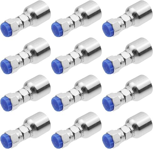 12pcs 3/8" Hose x 3/8" Jic 37° Hydraulic Hose Fittings Female Threaded Coupling Swivel Crimp Fitting for Hydraulic Applications in Saudi Arabia