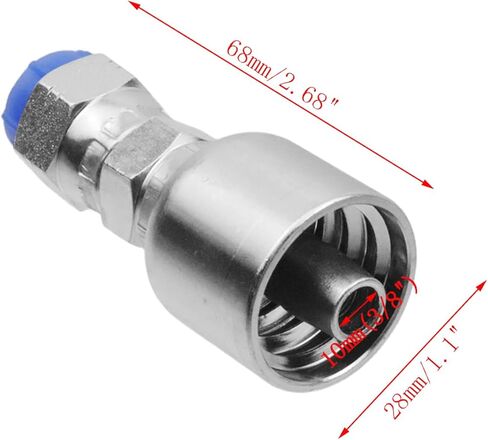 12pcs 3/8" Hose x 3/8" Jic 37° Hydraulic Hose Fittings Female Threaded Coupling Swivel Crimp Fitting for Hydraulic Applications in Saudi Arabia