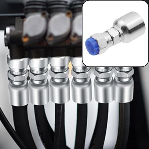 12pcs 3/8" Hose x 3/8" Jic 37° Hydraulic Hose Fittings Female Threaded Coupling Swivel Crimp Fitting for Hydraulic Applications in Saudi Arabia