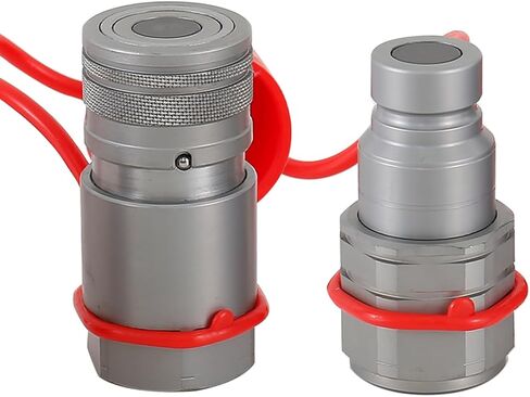 1/2 "NPT مقرنة هيدروليكية توصيل سريع وجه مسطح تركيبات الموصلات متوافقة مع Bobcat Skid Steer (ISO 16028) in Kuwait