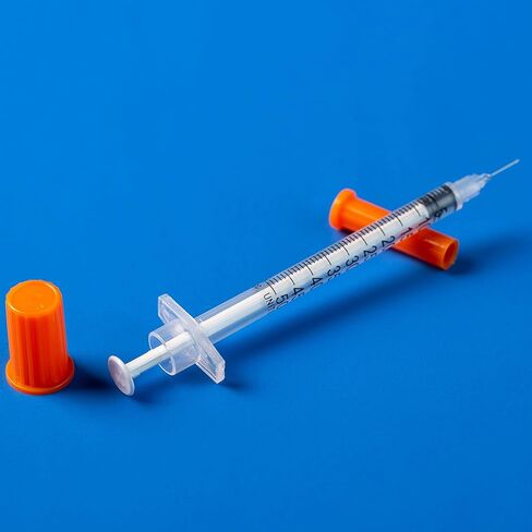 0.5ml Syringe with 31Ga 1/2 Inch Needles, Sterile Individual Packaging for Lab Supplies, Pack of 100 in Kuwait