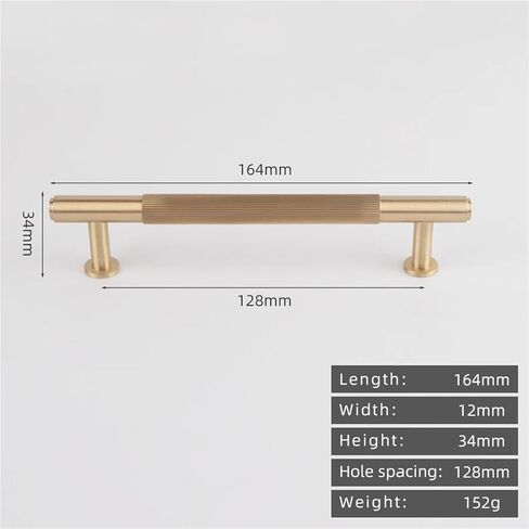 Solid Brass Cabinet Wardrobe Door Drawer Handle Gunmetal Gold Antique 500nn Pull 1Pcs(8828-128-Gold) in Saudi Arabia