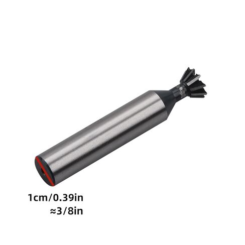 HSS 10-Teeth Dovetail Milling Cutter 60 Degree 10MM Shank for Slot Machining Grooving End Mill Tool in Saudi Arabia