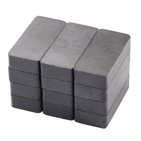 12 قطعة مغناطيس مستطيل من السيراميك، مغناطيس صناعي للهوايات، قرص لزر الثلاجة، كوب مغناطيسي للهوايات اليدوية، المشروعات العلمية والحرف المدرسية in Kuwait