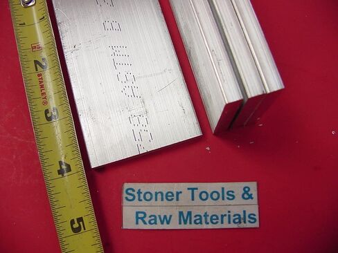 4 Pieces 1/4" X 2" Aluminum 6061 Flat BAR 4" Long T6 .250" Plate New Mill Stock in Saudi Arabia