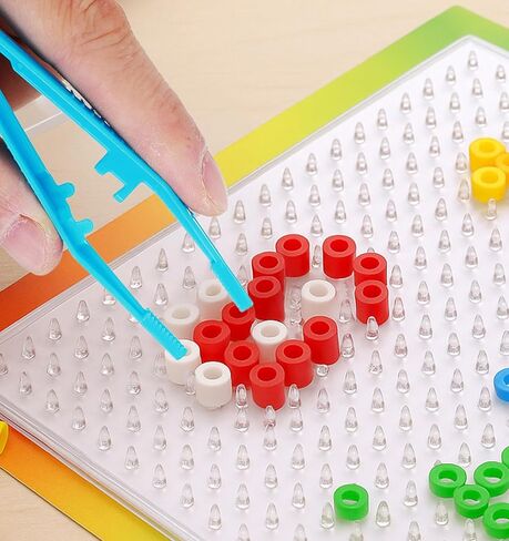ملاقط بلاستيكية من Thrymme للأطفال، 10 قطع + 10 ألوان ملاقط للأطفال لصناعة المجوهرات اليدوية وديكور المدرسة العائلية، للبالغين والأطفال in Saudi Arabia