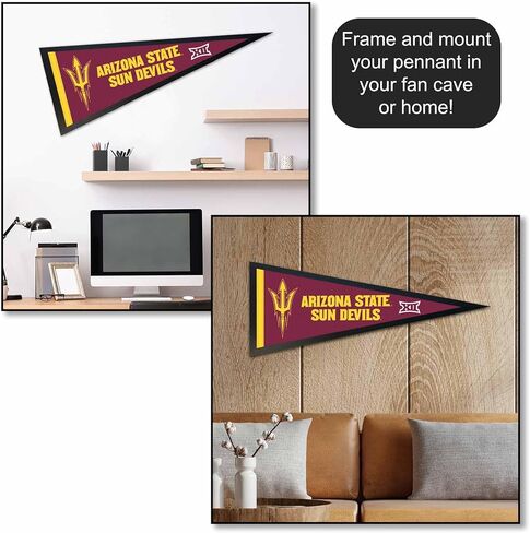 Arizona State Sun Devils Big 12 Logo Pennant Flag in Saudi Arabia