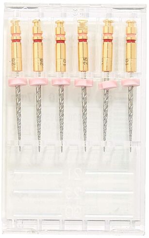 830-0257 K3 NiTi Endo File، مستدق 0.10 مم، مستدق وردي، حجم طرف #25، لون طرف أحمر، نيكل تيتانيوم، طول 17 مم (عبوة من 6 قطع) in Saudi Arabia