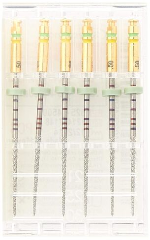 مبرد NiTi Endo 825-4500 K3، مستدق 0.04 مم، مستدق أخضر، حجم 50 طرف، لون طرف أصفر، نيكل تيتانيوم، طول 30 مم، عبوة من 6 قطع in Saudi Arabia