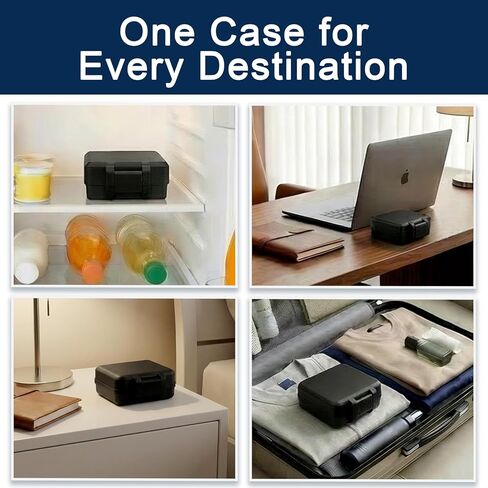 Peptide Case for Fridge & Travel - Integrated Insulin Vial Holder Case, 12 Slots for 3ml Vials + 1 Slot for 30ml Vial, Precise Fit Peptide Storage Organizer for Home, Lab & Fitness in Saudi Arabia